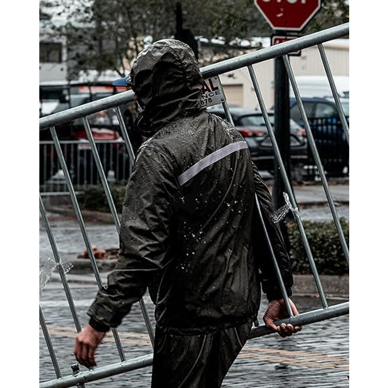 iCreek Rain Suit Waterproof Jacket and Trouser Suit Raincoat for Men and Women Outdoor All