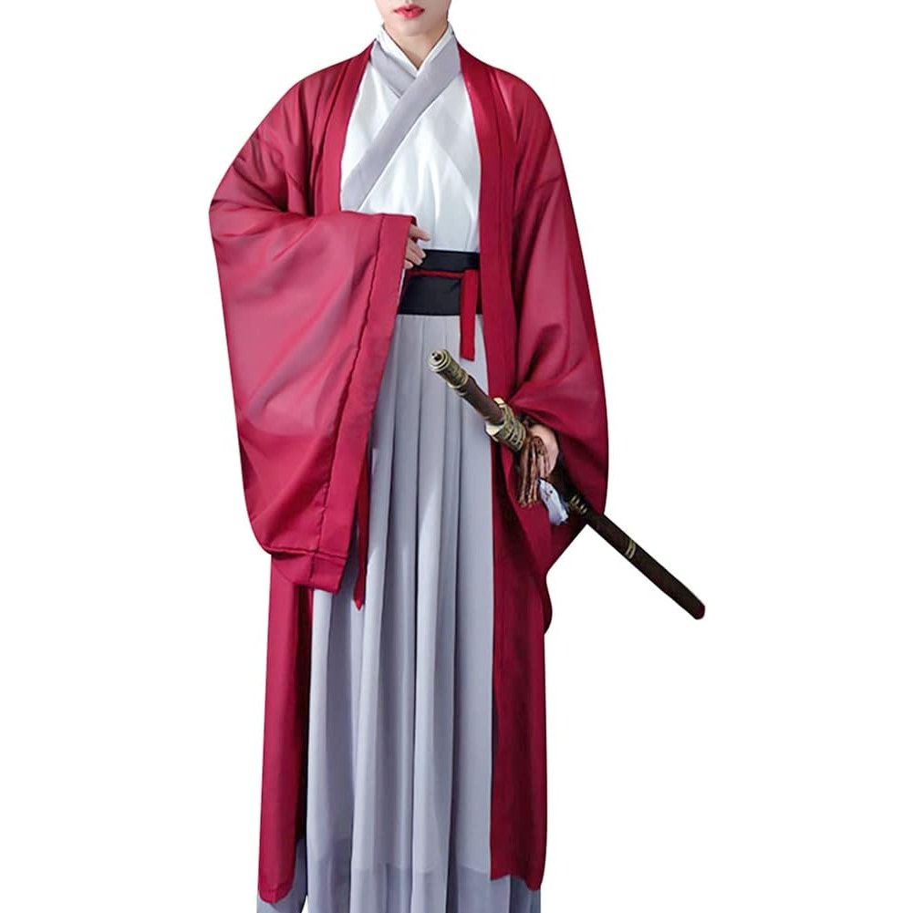 Chinese Ancient Swordman Kungfu Suit Traditional Hanfu Cloth