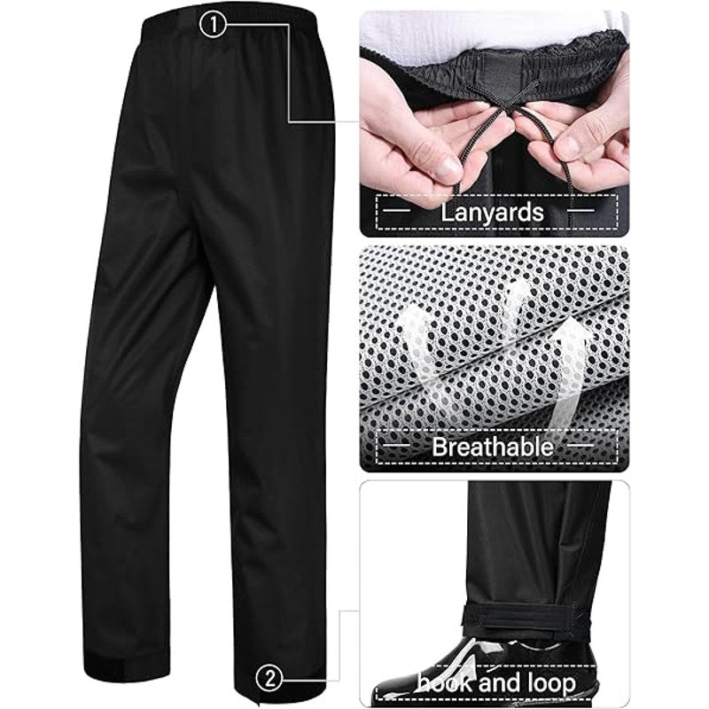 iCreek Rain Suit Waterproof Jacket and Trouser Suit Raincoat for Men and Women Outdoor All