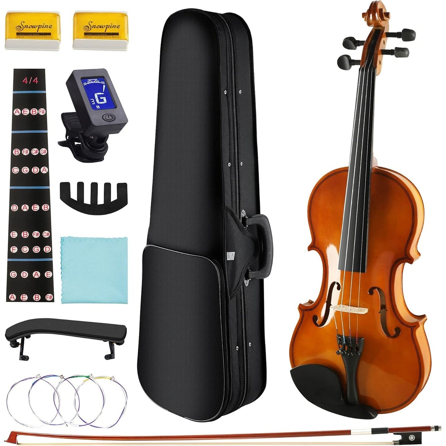DEBEIJIN Adults Kids Violin -Student Beginner Violin