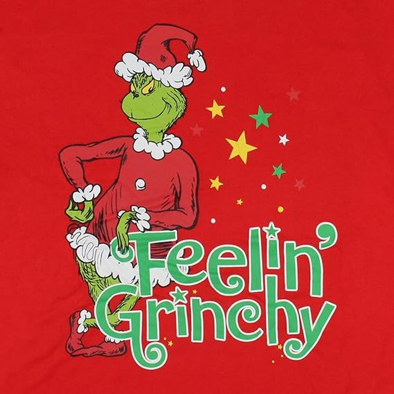 The Grinch Pajama Set Woman's Dr Seuss Grinch Feelin Grinchy Christmas Fleece Pajama Pants
