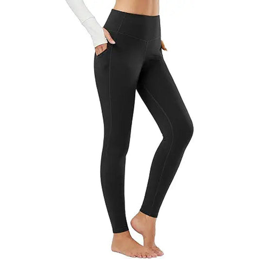 BALEAF Women's Fleece Lined Leggings Thermal Warm Winter Tights High Waisted Thick Yoga Pa
