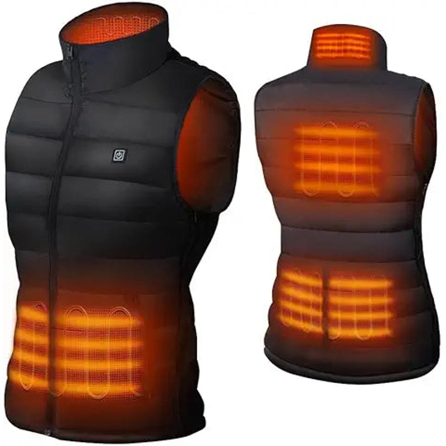 burngogo Heated Vest for Men Women, 3 Heating Levels 6 Heating Zones, Heated Jackets for M