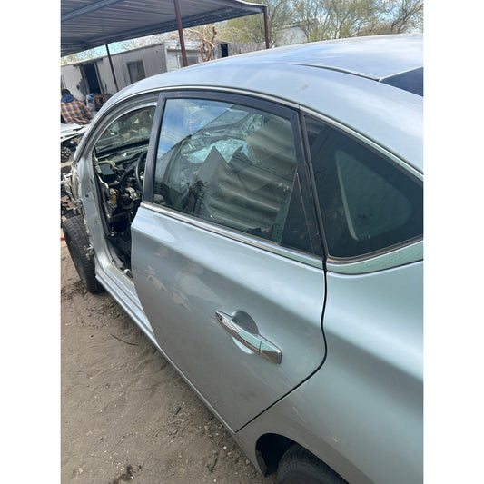 2016-2019 Nissan Sentra, silver, left rear door