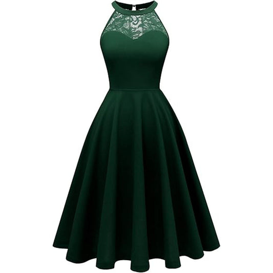 Bbonlinedress Green Cocktail Women Dress Wedding Guest Short Prom Christmas Halter Bridesm